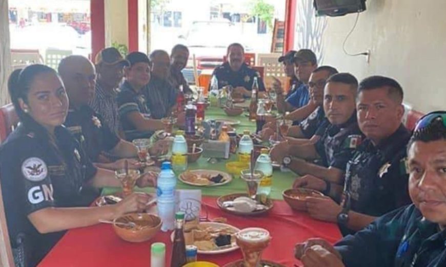 Investigan a agentes de la Guardia Nacional por comer con delincuentes