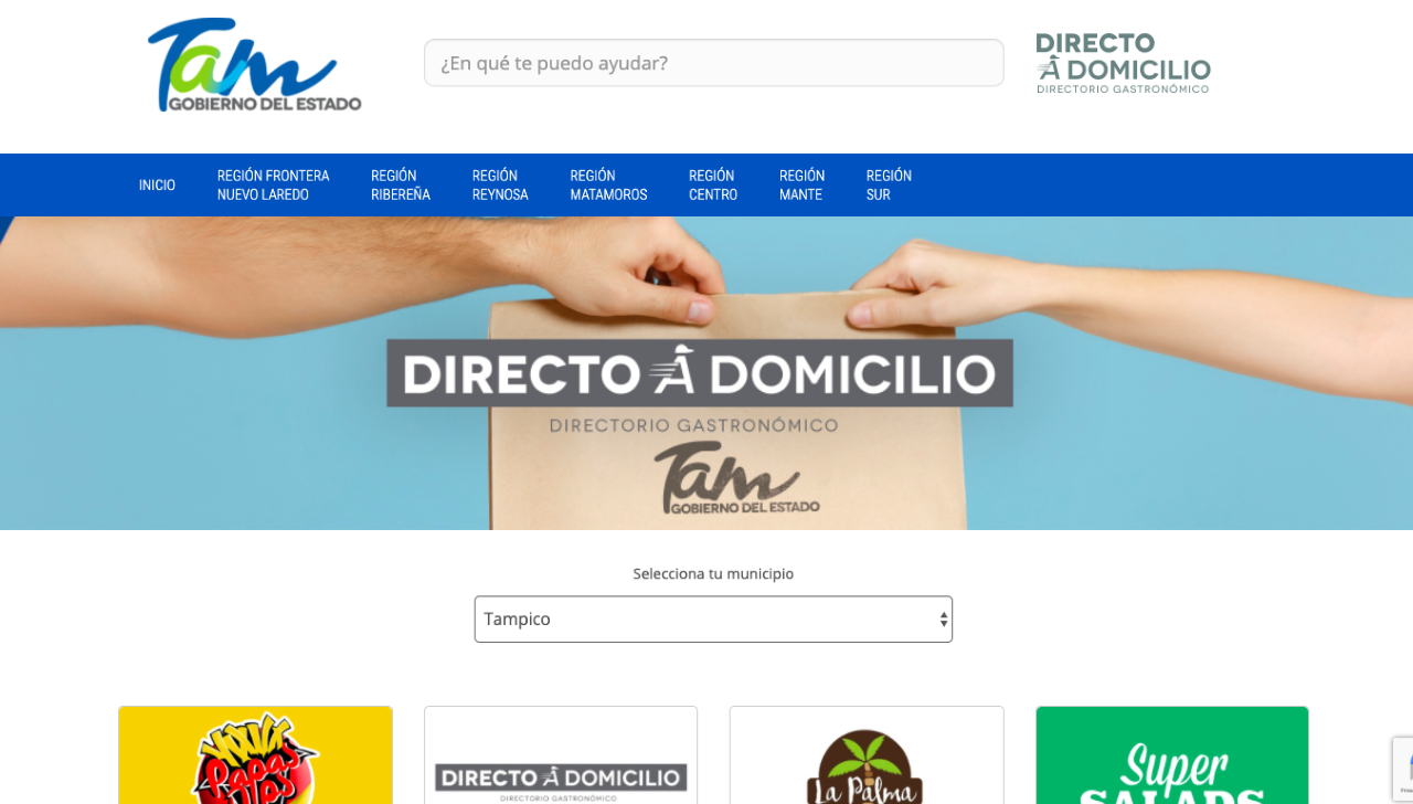 Apoya gobierno de Tamaulipas al mercado local con pedidos a domicilio