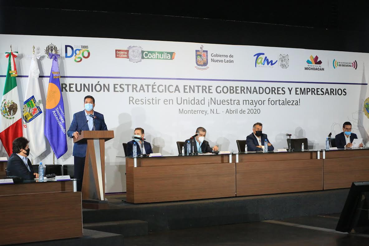 Gobiernos e IP de Tamaulipas, NL, Coahuila, Durango y Michoacán, juntos ante Covid-19