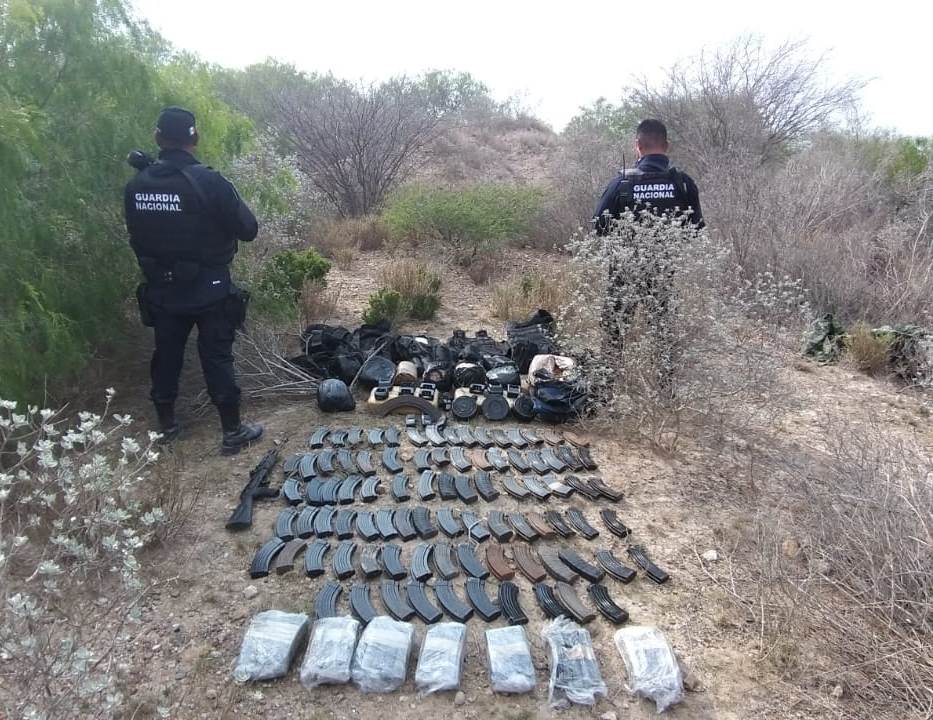 Asegura Guardia Nacional en Reynosa armamento, droga y equipo táctico