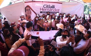 Pide Citlalli Hernández a Mario Delgado declinar en favor de Muñoz Ledo