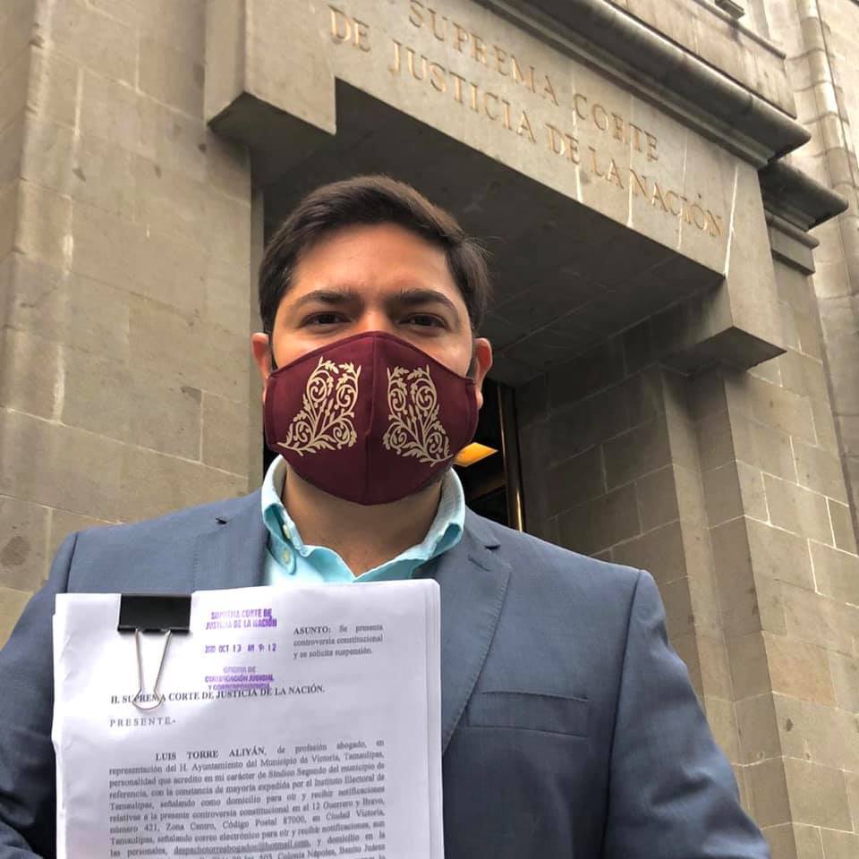 El síndico de Victoria Torre Aliyán acudió a la Suprema Corte para tumbar a Pilar Gómez