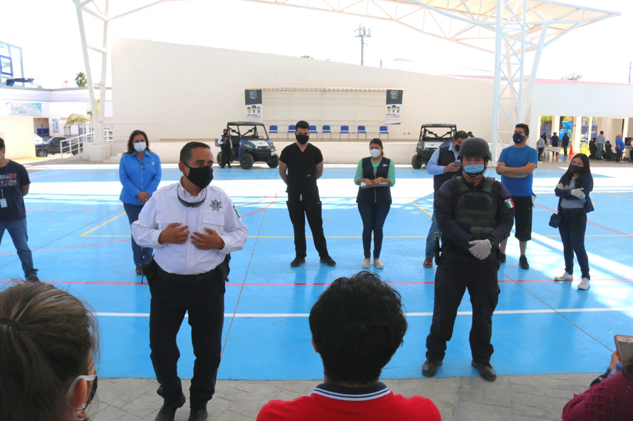 Policías de SSP ayudan en el desarrollo de jóvenes en situación de vulnerabilidad