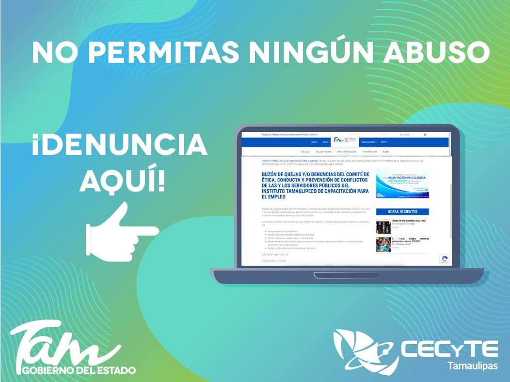 Advierte gobierno que el ITACE no recibe dinero en efectivo por ningún concepto