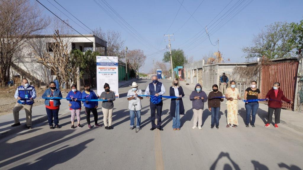 Entrega Sanmiguel pavimentación  en calle Maya de colonia Las Alazanas