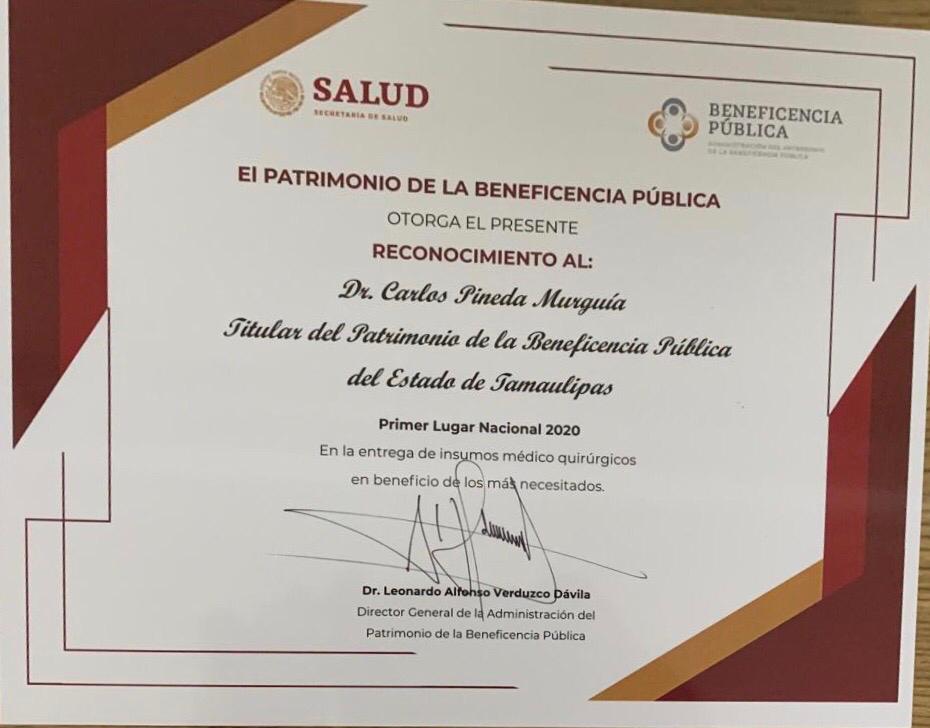 Tamaulipas, entidad en México que más entregas de insumos médicos quirúrgicos hizo en 2020