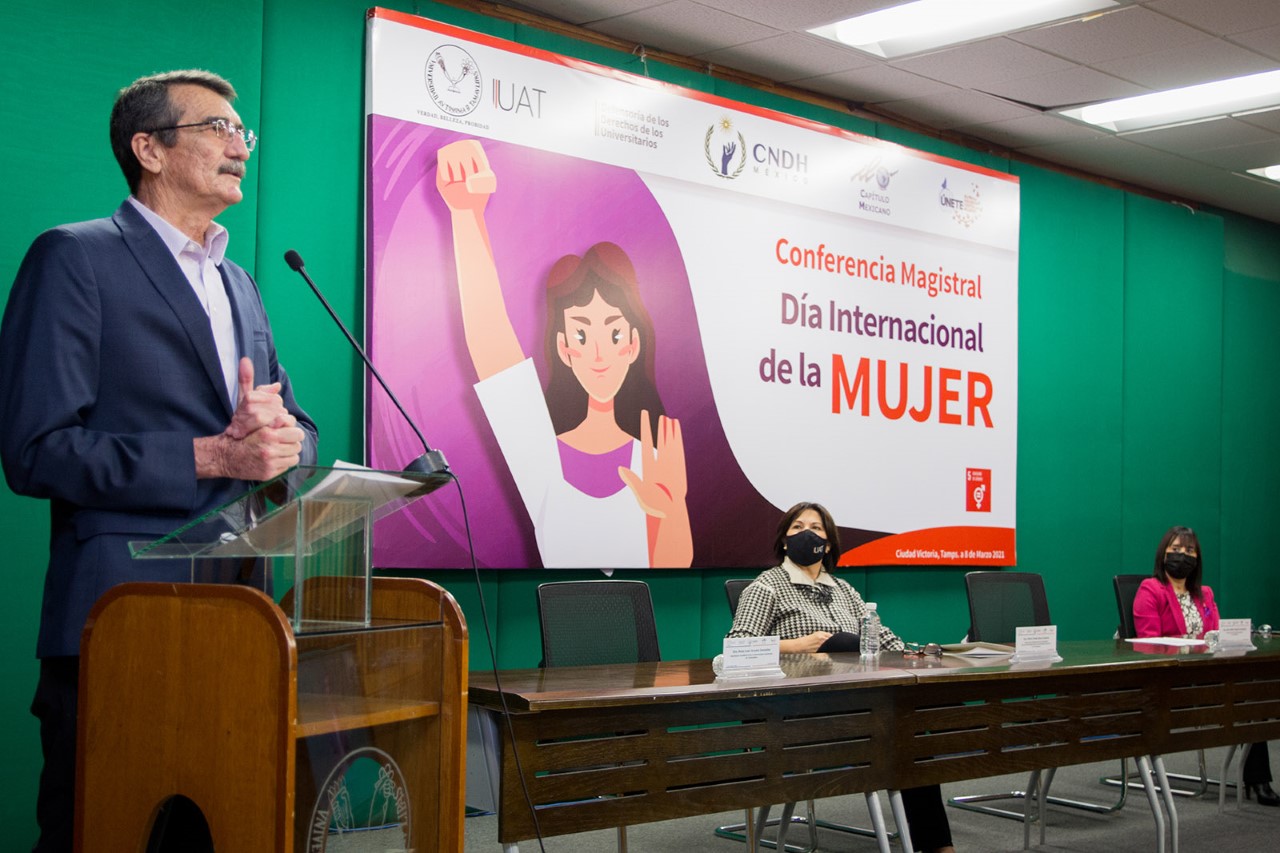 Preside Rector acto conmemorativo de la UAT por el Día Internacional de la Mujer