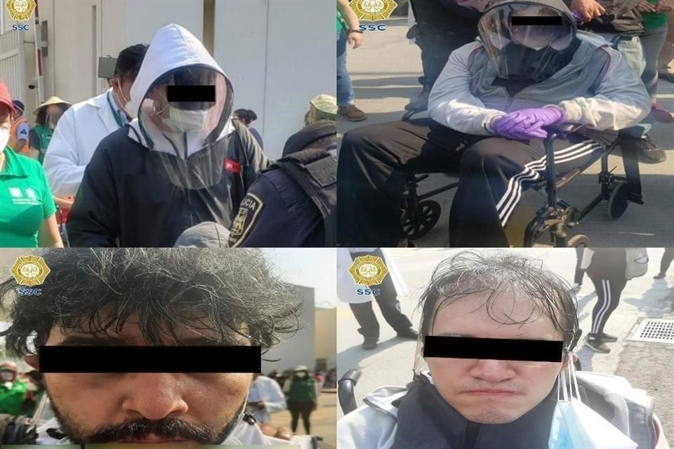 Detienen en CDMX a dos hombres jóvenes disfrazados de abuelitos para recibir la vacuna