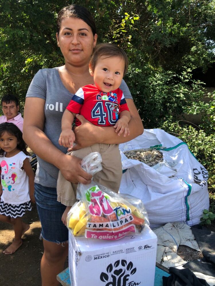 Entrega DIF Tamaulipas apoyos alimentarios a niñas, niños y mujeres en lactancia de zonas rurales