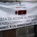 Manifestantes de Morena y la 4T acusan al INE de boicotear la consulta popular en Tamaulipas
