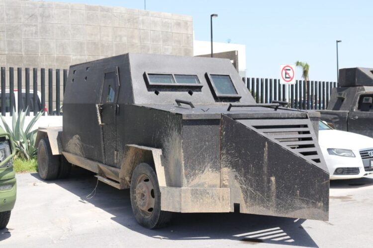 Grupo de Operaciones Especiales asegura 14 ‘monstruos’ blindados en la frontera de Tamaulipas
