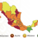 Alza de contagios pintan de rojo a 7 estados del país y a 15 de naranja, entre éstos Tamaulipas