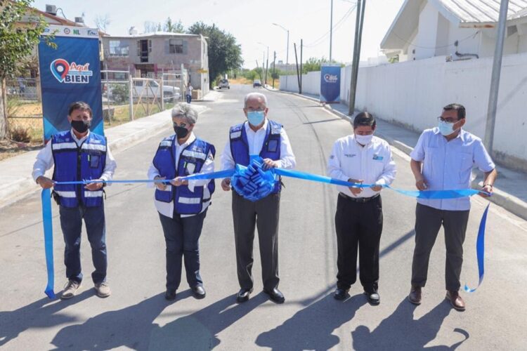 Entrega alcalde pavimentaciones en Rivera del Bravo y Los Encinos