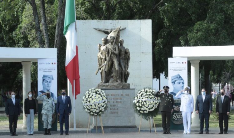 Conmemora el gobernador del Estado 174 aniversario de la gesta heroica de Chapultepec