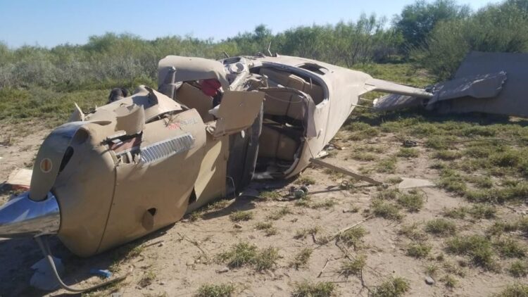 Desplome de avioneta en Nuevo León deja tres lesionados 