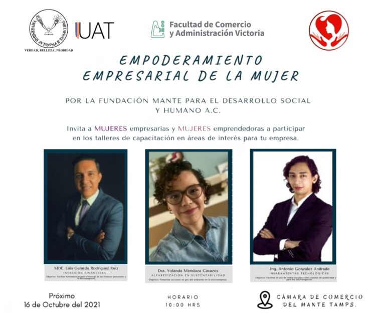 Impartirá la UAT taller a empresarias y emprendedoras de El Mante