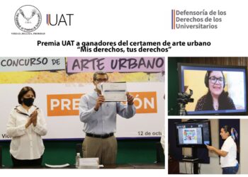 Premia UAT a ganadores del certamen de arte urbano ‘Mis derechos, tus derechos’