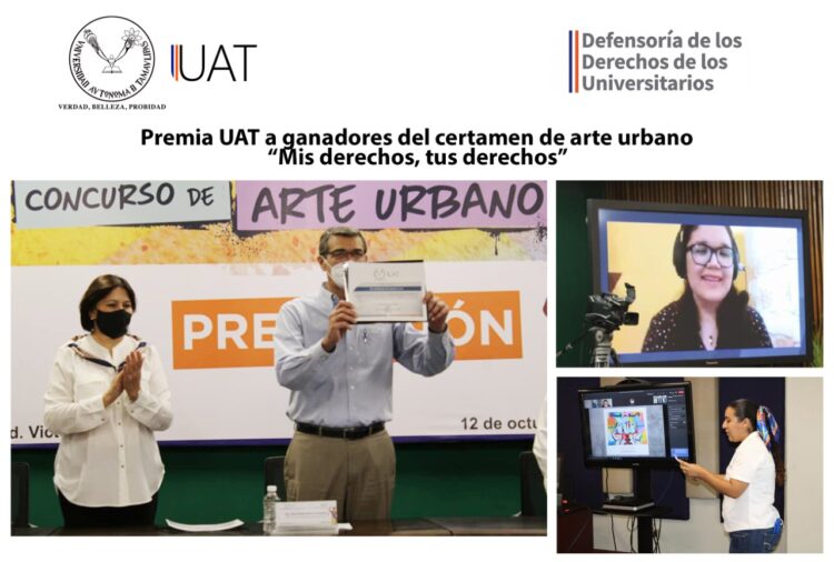 Premia UAT a ganadores del certamen de arte urbano ‘Mis derechos, tus derechos’