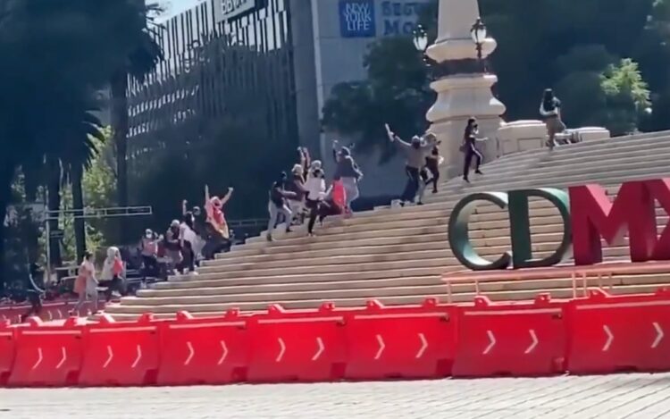 Show Run de Checo Pérez es interrumpido por grupo feminista