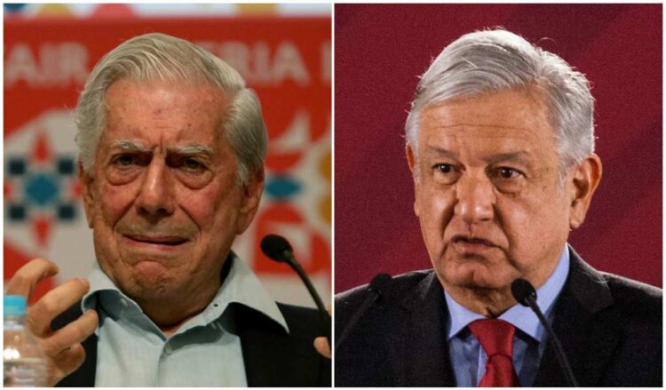 Se congratula AMLO de la decadencia del escritor peruano Mario Vargas Llosa