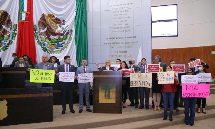 Veto al canje de placas es un golpe bajo a las familias de Tamaulipas: Morena