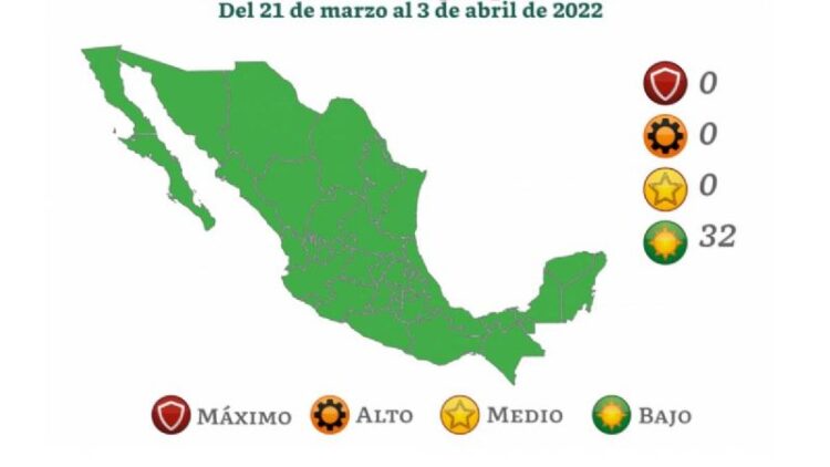 Ponen a todo México en semáforo verde; disminuyen contagios un 39 por ciento