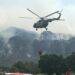 Se suman helicópteros de la Fuerza Aérea y de la GN a combate  del incendio en ‘El Cielo’