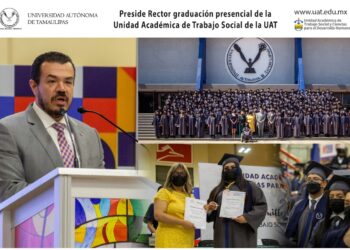 Entrega Rector de la UAT cartas a egresados de Trabajo Social, Psicología y Nutrición