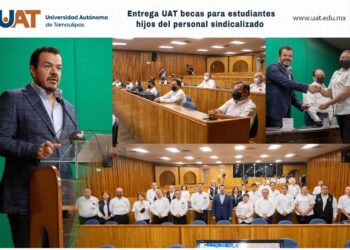 Entrega Rector de la UAT estímulos económicos a hijos del personal académico