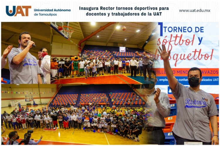 Inaugura el Rector torneos deportivos para docentes y trabajadores de la UAT