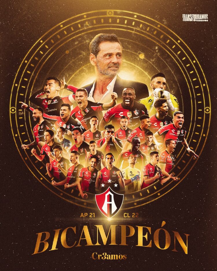 Atlas se corona en el Clausura 2022 y es bicampeón del futbol mexicano 