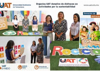 Organiza UAT donativo de disfraces en actividades de reciclaje