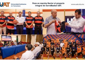 Rector pone en marcha el proyecto integral del CorreBasket UAT