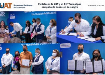 Fortalecen la UAT y el DIF Tamaulipas campaña de donación de sangre