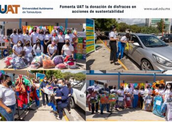 Fomenta UAT la donación de disfraces en acciones de sustentabilidad