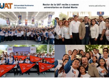 Rector de la UAT recibe a nuevos universitarios en Ciudad Mante