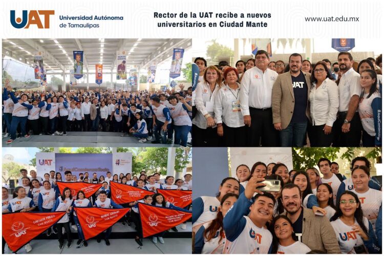 Rector de la UAT recibe a nuevos universitarios en Ciudad Mante