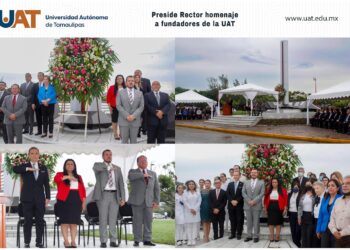 Rinde la UAT homenaje a sus fundadores