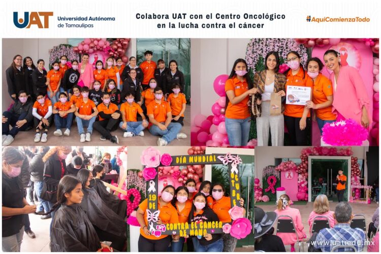 Colabora UAT con el Centro Oncológico en la lucha contra el cáncer de mama