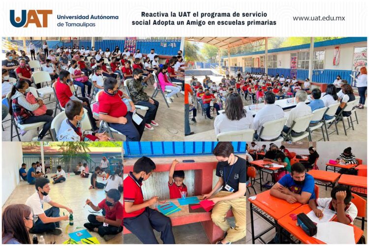 Reactiva la UAT programa Adopta un Amigo en escuelas primarias