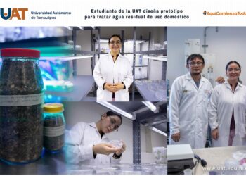 Estudiante de la UAT diseña prototipo para tratar agua residual de uso doméstico
