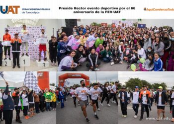 Preside rector convivencia deportiva en la Facultad de Enfermería Victoria