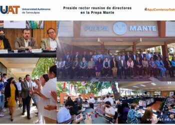 Rector de la UAT preside en la Preparatoria Mante reunión de Colegio de Directores