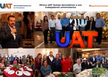 Ofrece UAT festejo decembrino a sus trabajadores