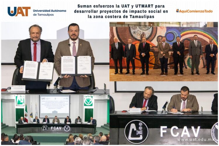Suman esfuerzos UAT y UTMART para desarrollar proyectos de impacto social en la zona costera
