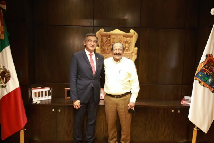 Recibe el gobernador al líder de la Sección 30 del SNTE Arnulfo Rodríguez Treviño