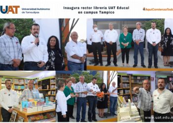 Rector de la UAT inaugura librería FCE-EDUCAL en el campus Tampico