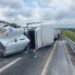 Cierran Libramiento Reynosa Sur ll por volcadura de pipa que derrama combustible