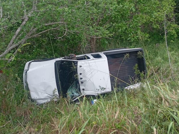 La Guardia Estatal auxilia a persona lesionada en volcadura ocurrida cerca de Aldama