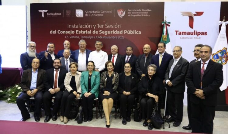 Preside el gobernador instalación del Consejo Estatal de Seguridad Pública de Tamaulipas